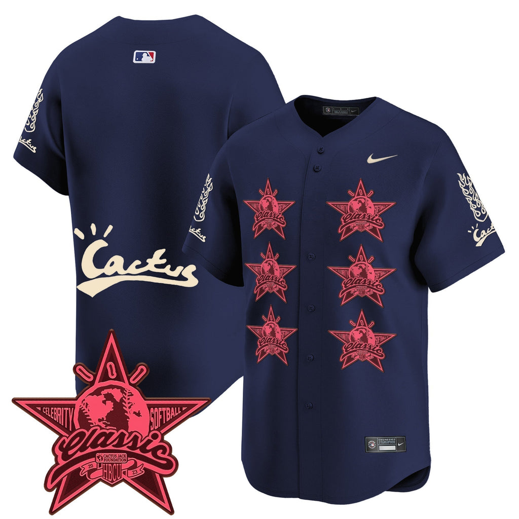 HOU Cactus Jack 2025 Vapor Premier Limited Jersey V2 - Stitched