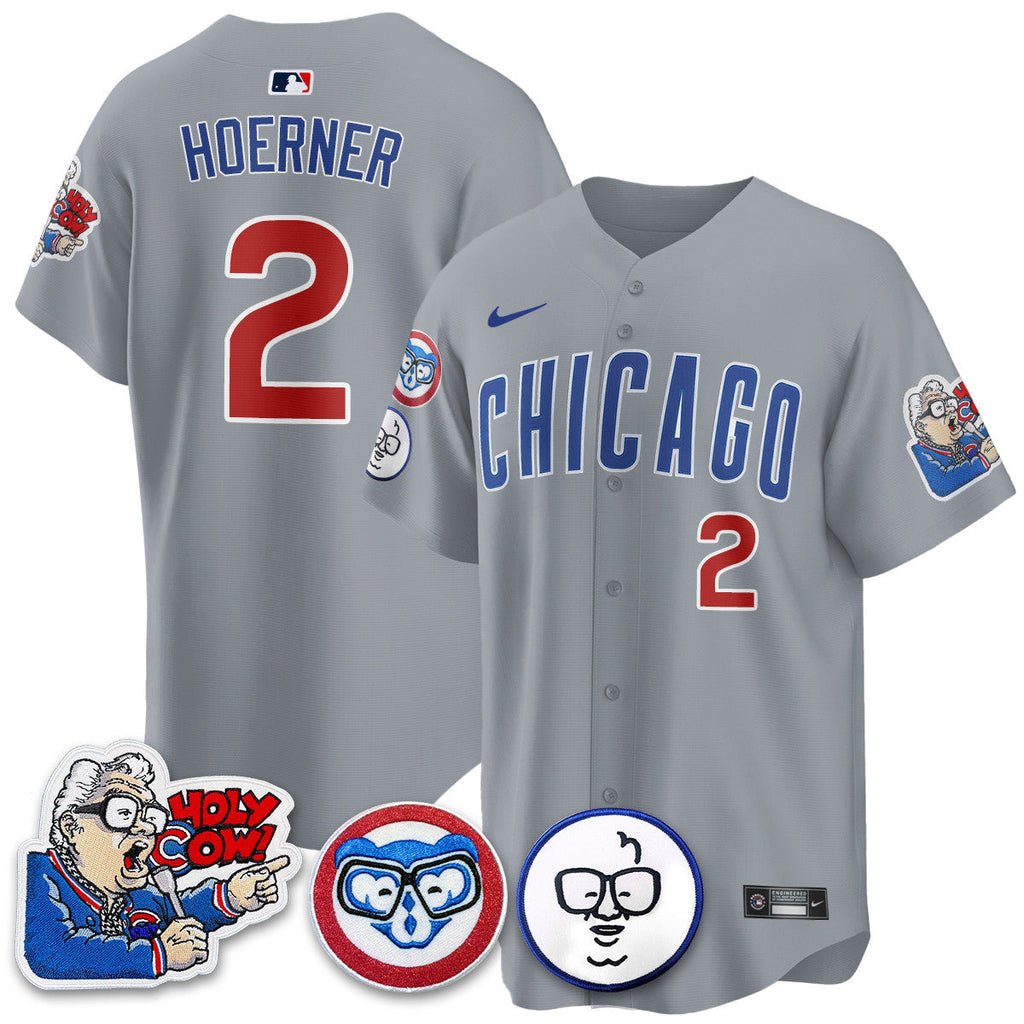 CHC Limited Jersey - Harry Caray "Holy Cow" Patch - Stitched