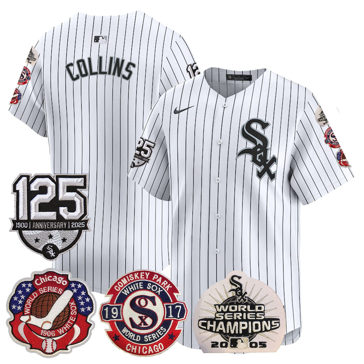CWS 125th Anniversary - World Series Champions Jersey - Stitched