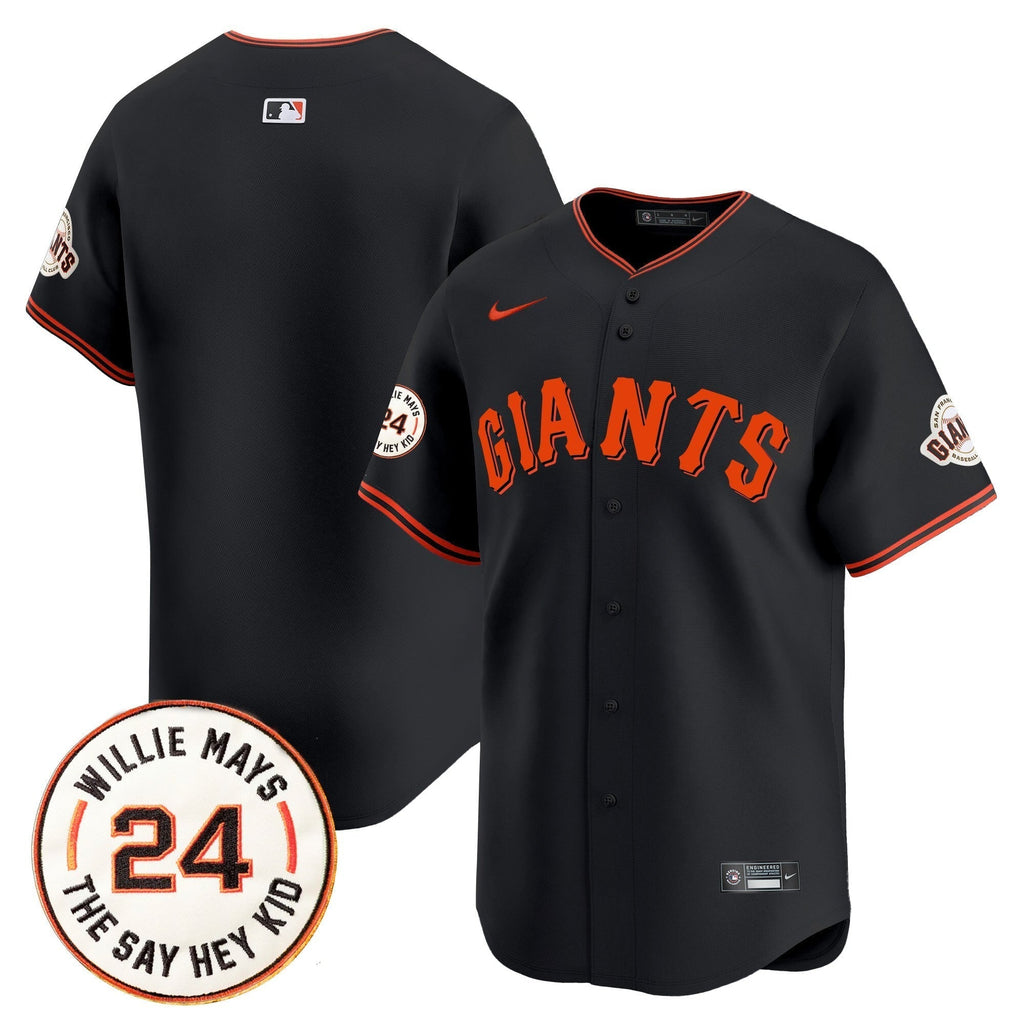 SF 2025 Willie Mays Patch Vapor Premier Limited Jersey - Stitched