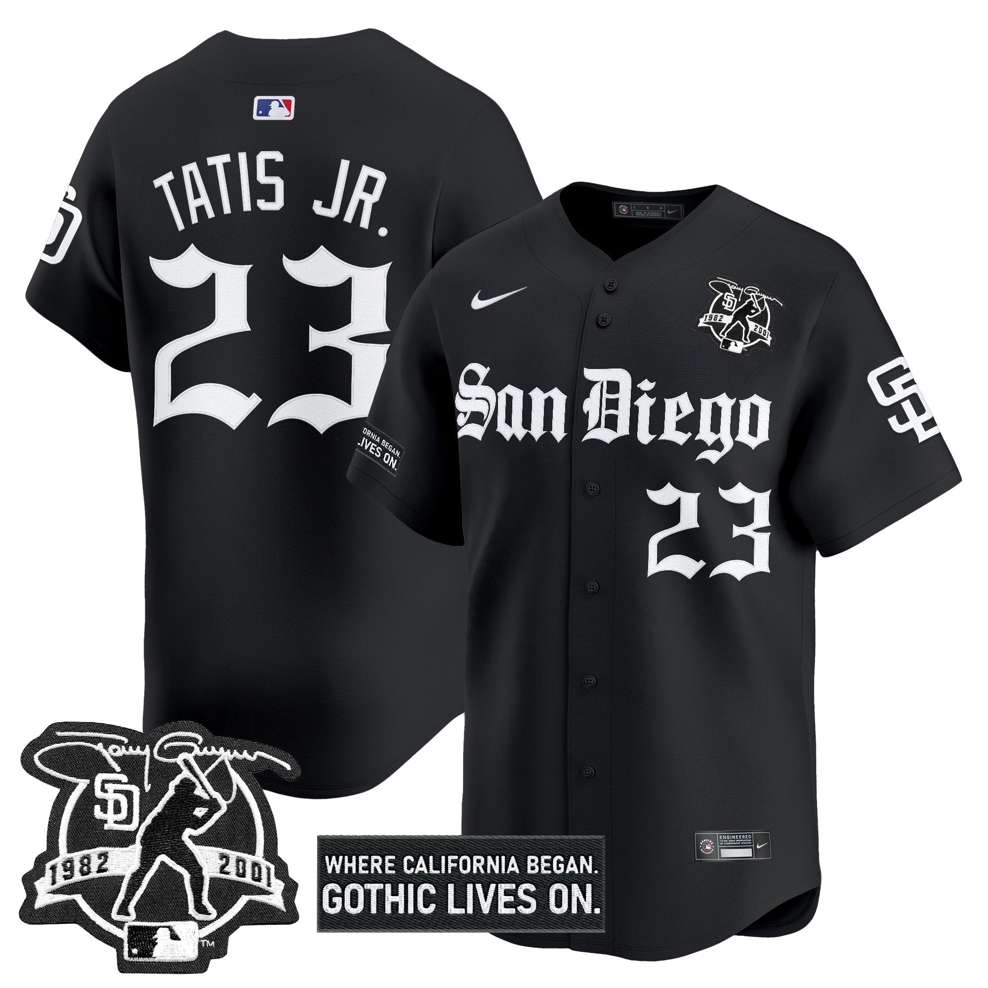 SD 'Gothic Edition' Vapor Premier Limited Jersey - Stitched