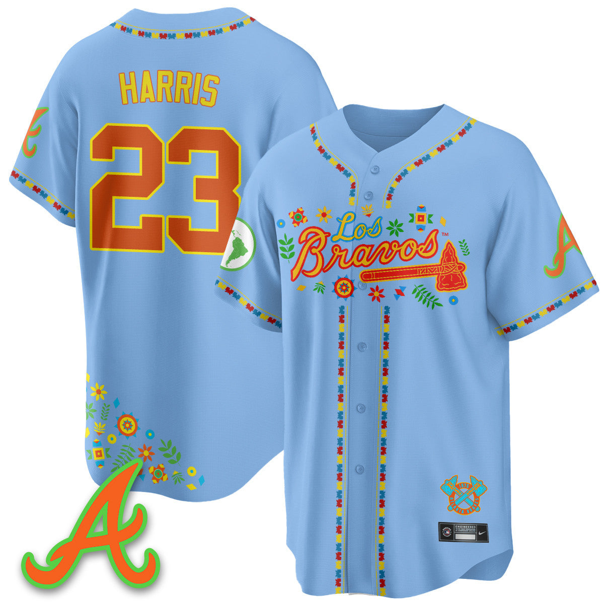 Women's Atlanta Braves 2025 "Los Bravos" Jersey - All Stitched