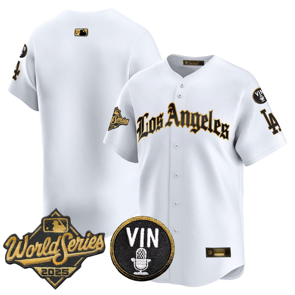 Dodgers 2025 World Series Vapor Premier Limited Jersey - LA Gothic Edition - Stitched