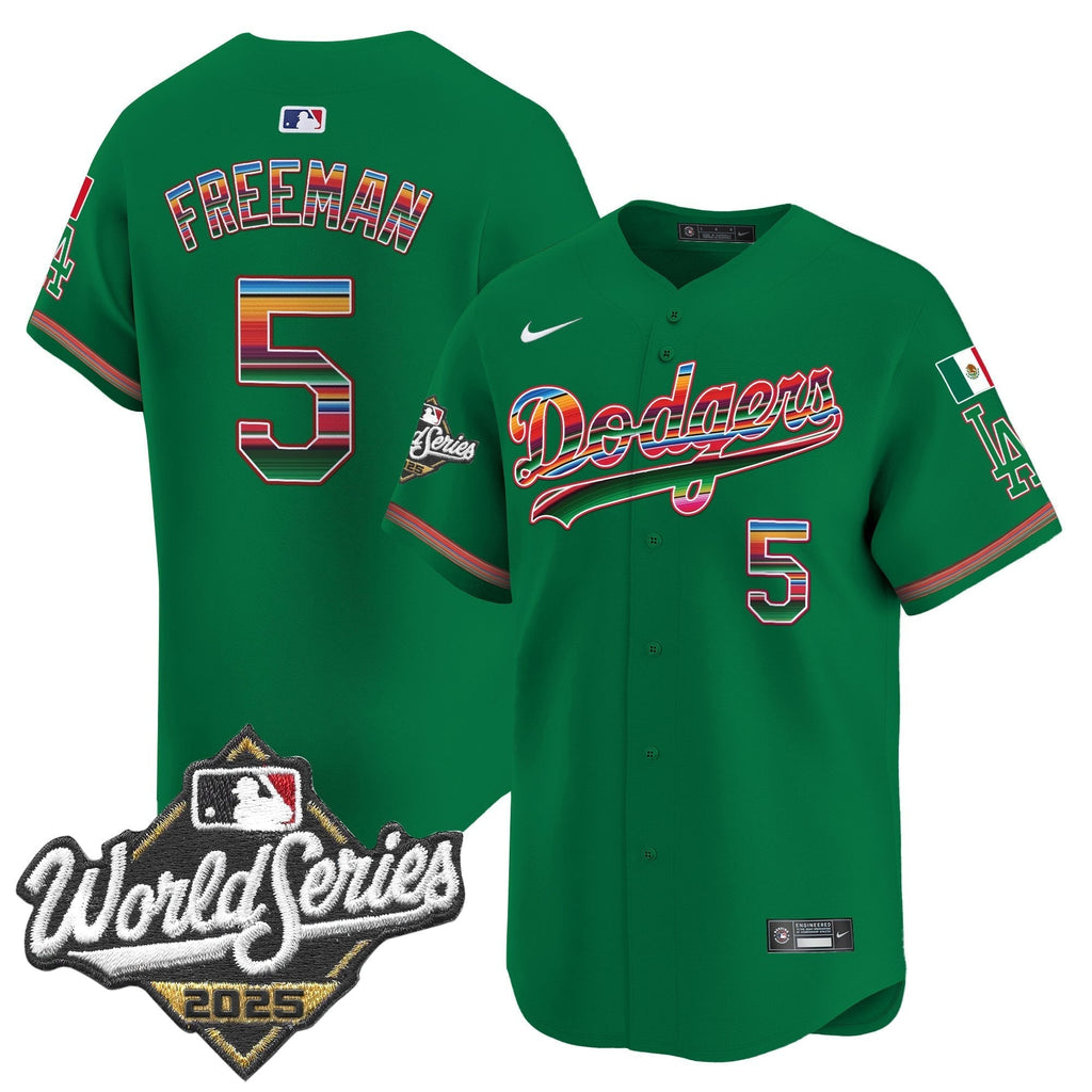 Dodgers Mexico 2025 World Series Vapor Premier Limited Jersey - Stitched