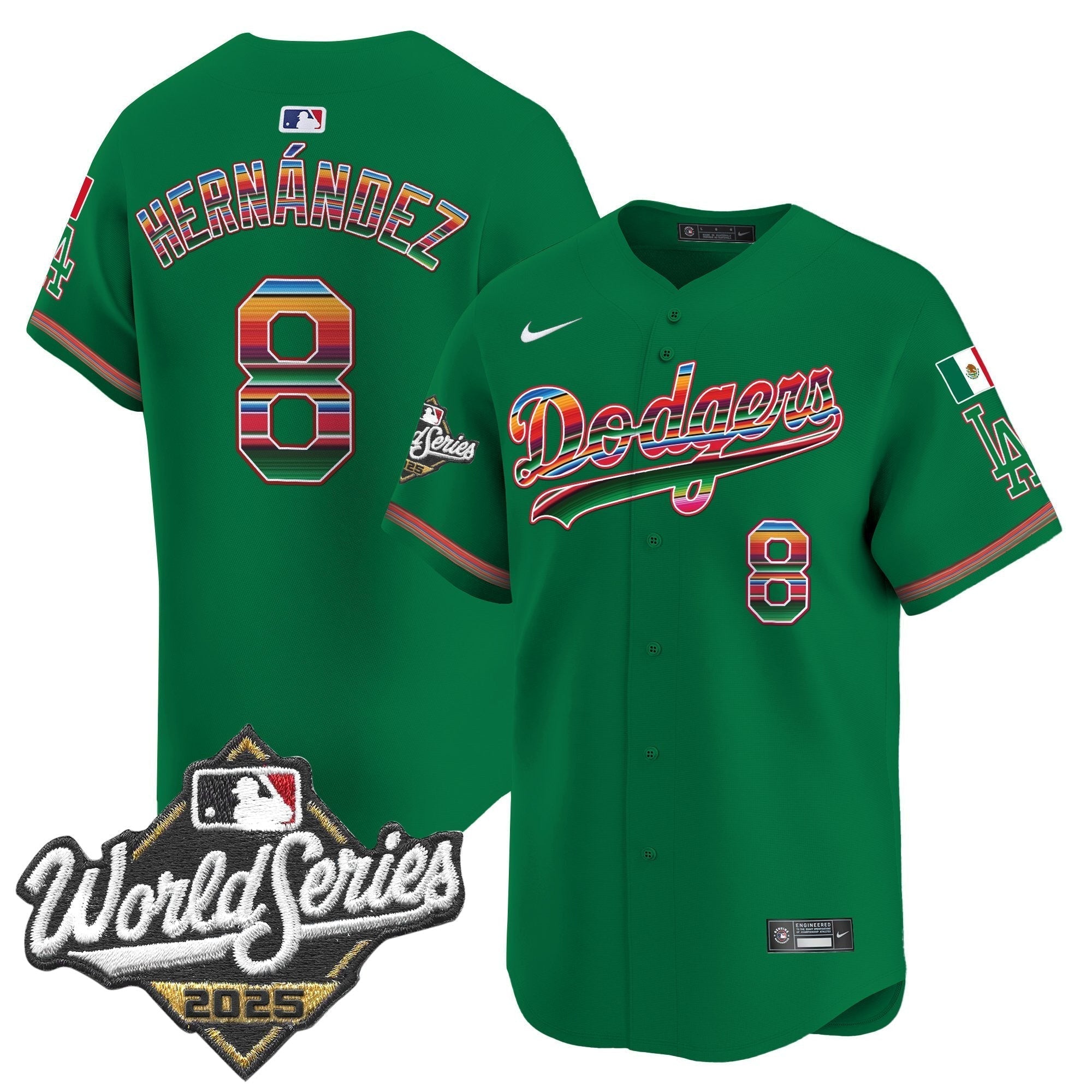 Dodgers Mexico 2025 World Series Vapor Premier Limited Jersey - Stitched