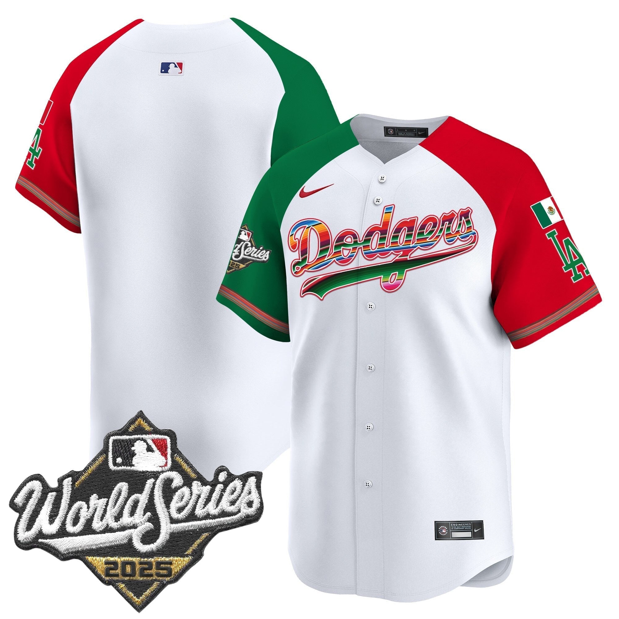 Dodgers Mexico 2025 World Series Vapor Premier Limited Jersey - Stitched