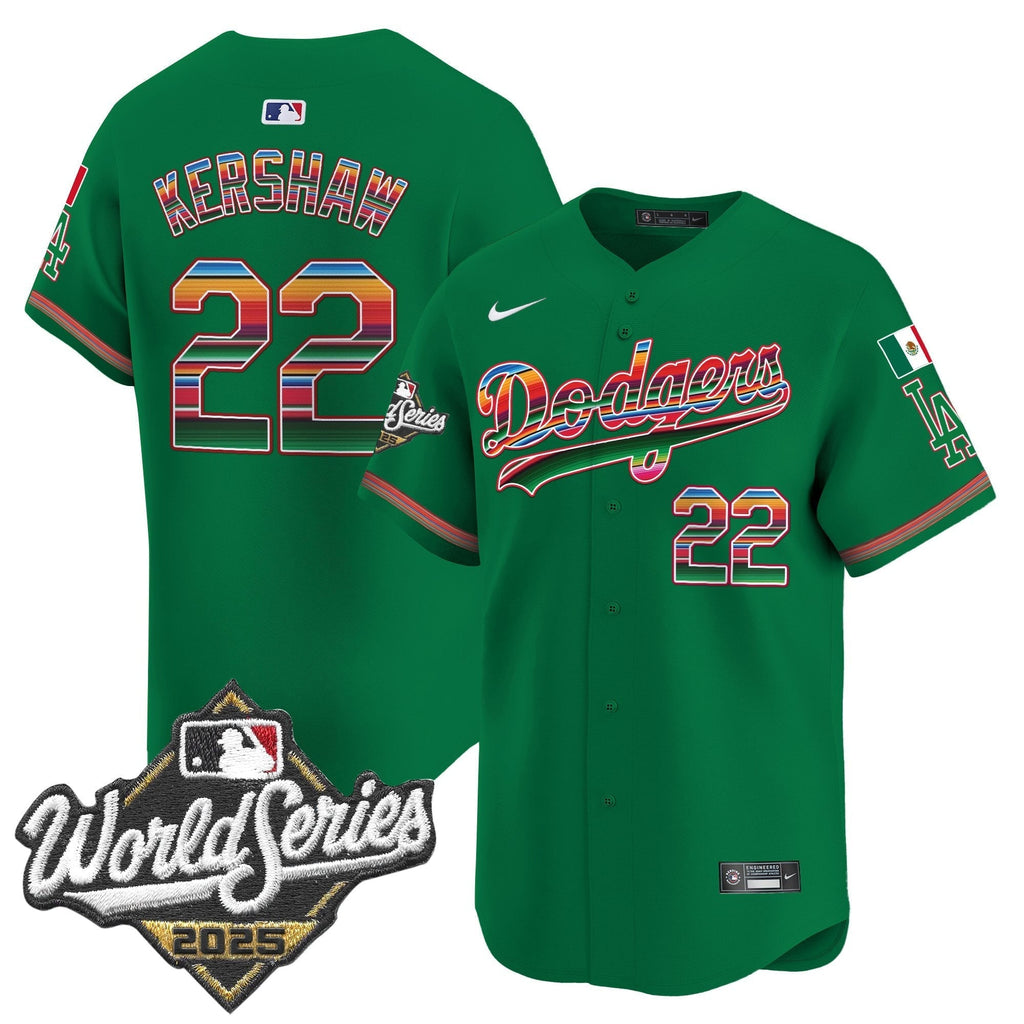 Dodgers Mexico 2025 World Series Vapor Premier Limited Jersey - Stitched