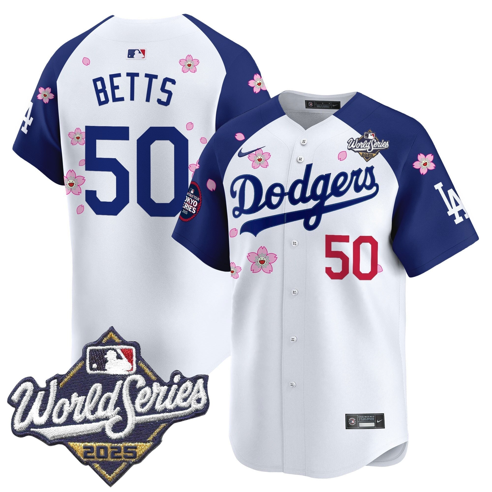 LAD 2025 World Series x Tokyo Series Vapor Premier Limited Jersey V2 - Stitched
