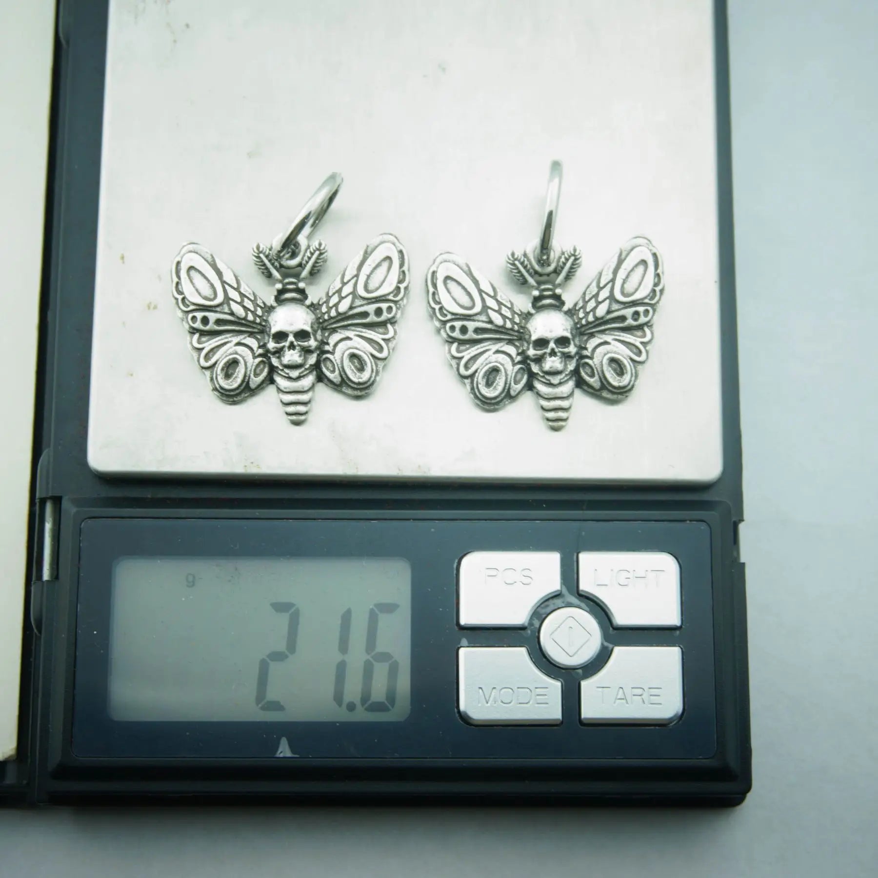 10pairs Goth Punk Style Skull Moth Earrings for Women and man Personality Drop Earrings Party Jewelry Gifts