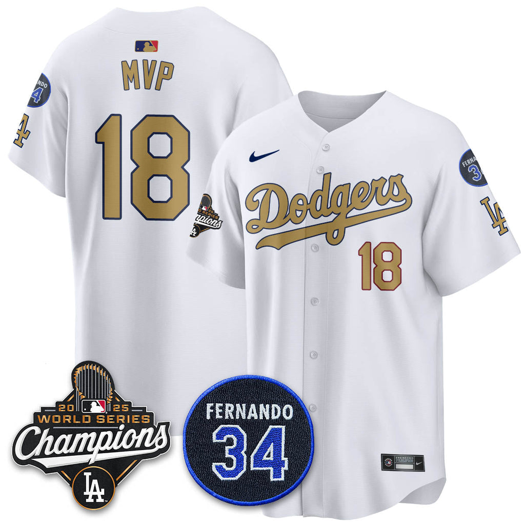LAD 2025 World Series Champions Jersey - Stitched
