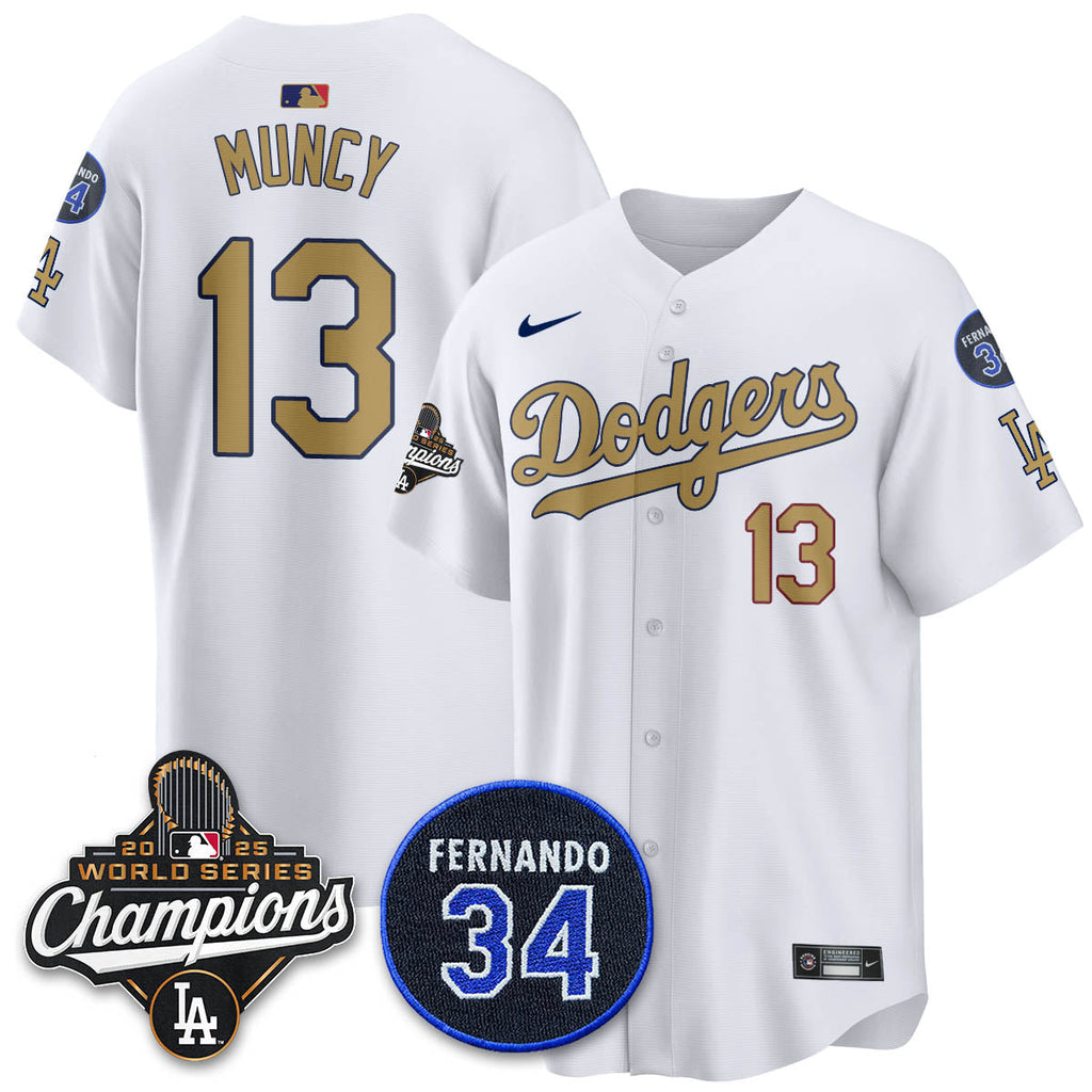 LAD 2025 World Series Champions Jersey - Stitched