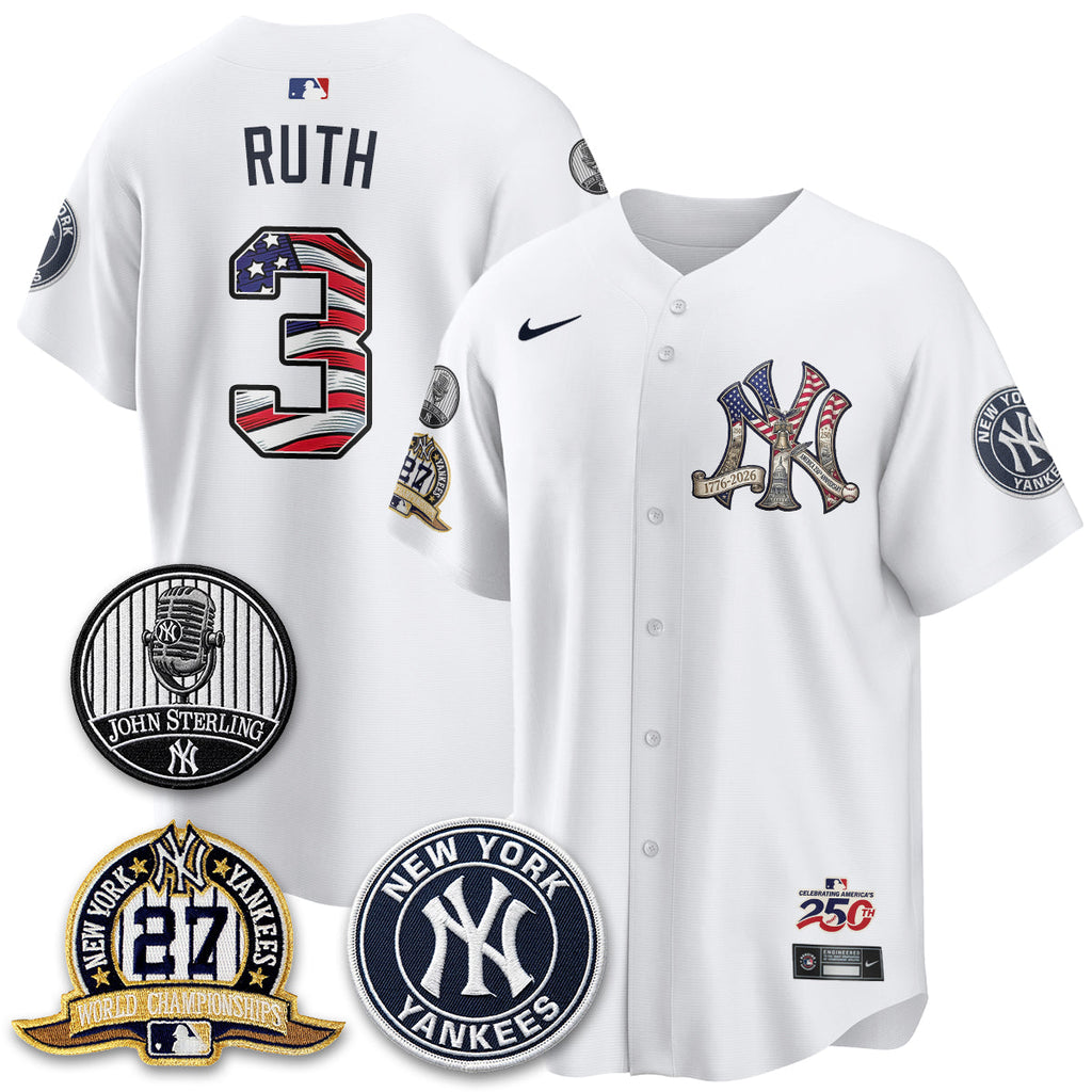 NYY Independence Day USA Vapor Limited Jersey - Stitched (Tiktok)
