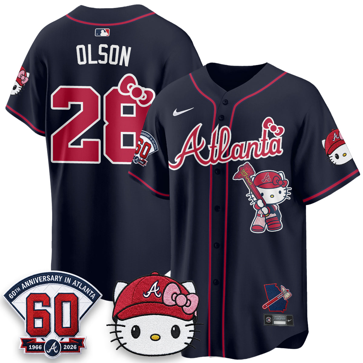 ATL x Meow KT 2026 Limited City Connect Jersey - Stitched