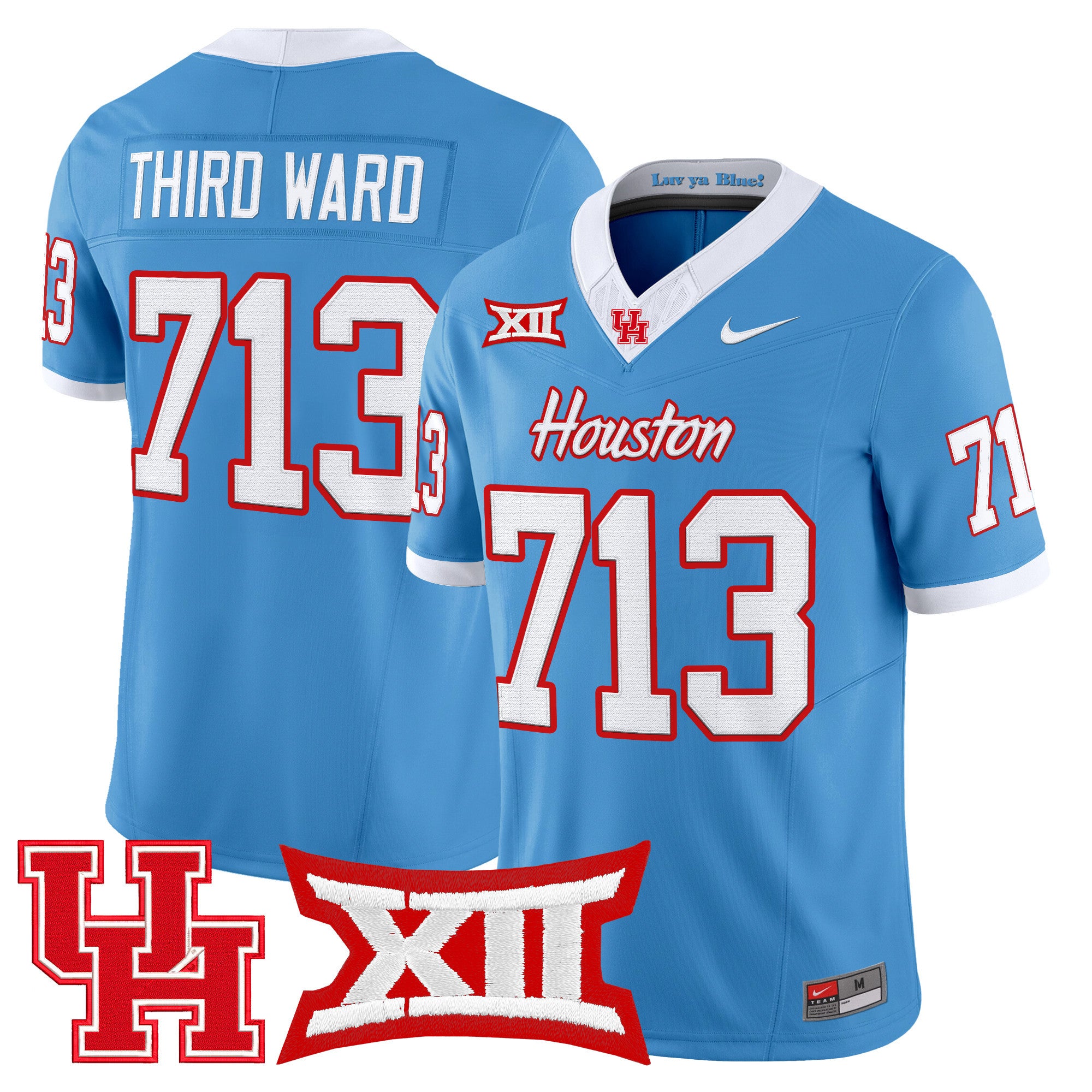 Men's Houston Cougars 2025 Vapor Limited Jersey - All Stitched