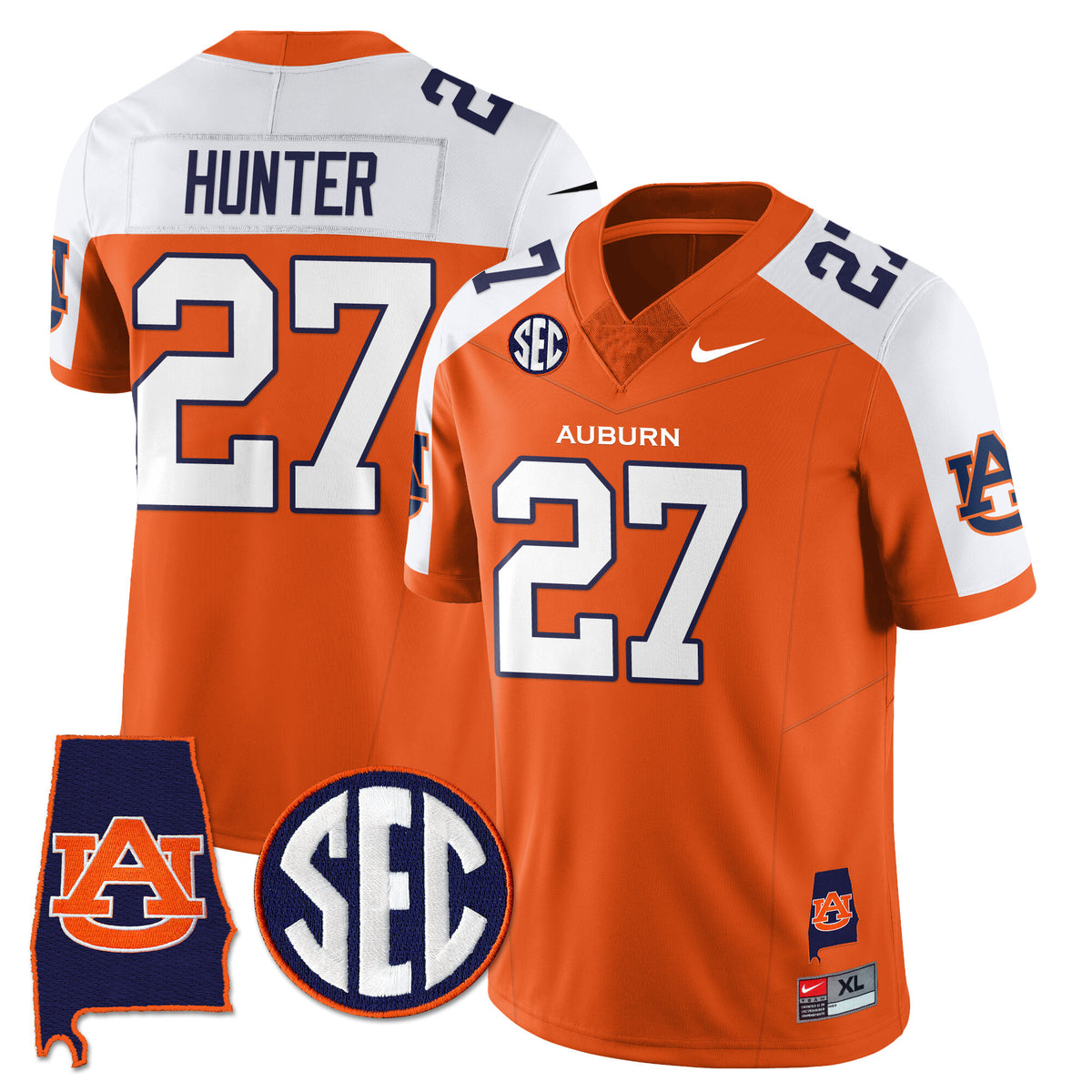 Auburn Tigers Alabama Patch Vapor Limited Jersey - All Stitched