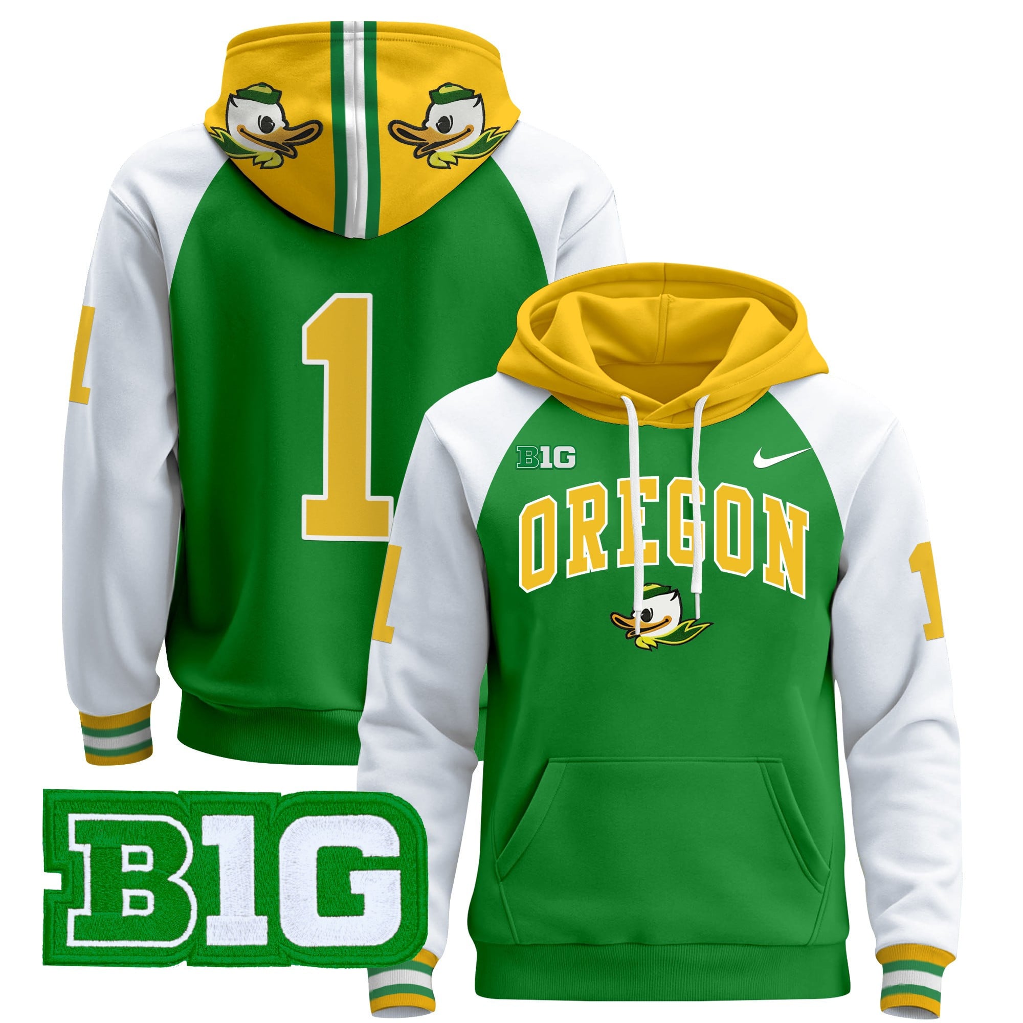 Oregon Ducks 2024 Pullover Hoodie V4