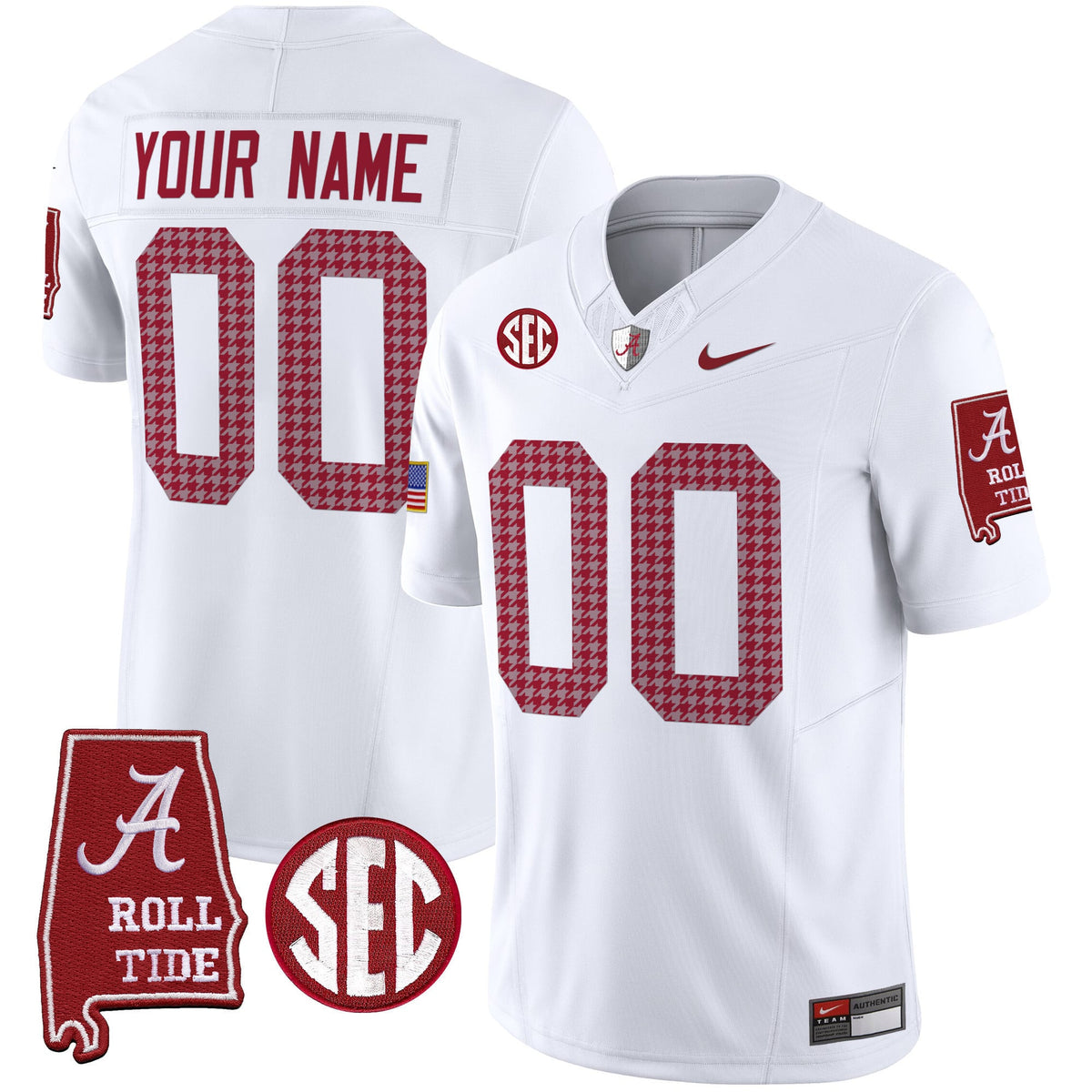 Alabama Crimson Tide Pro Combat Vapor Limited Custom Jersey - All Stitched