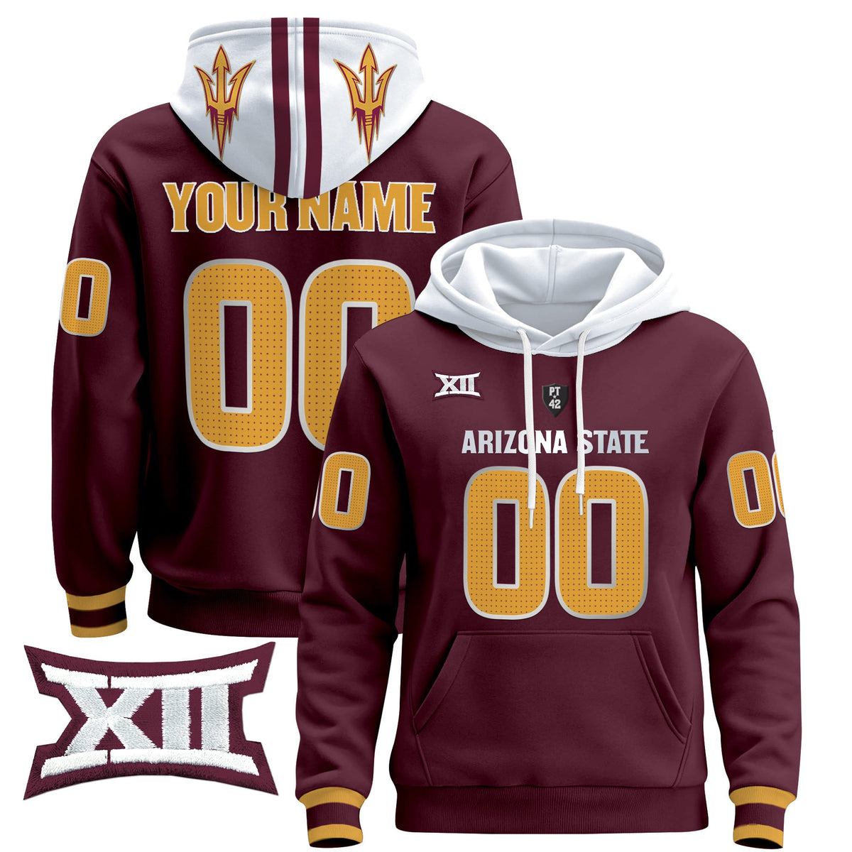 Arizona State Sun Devils 2024 Custom Pullover Hoodie V4