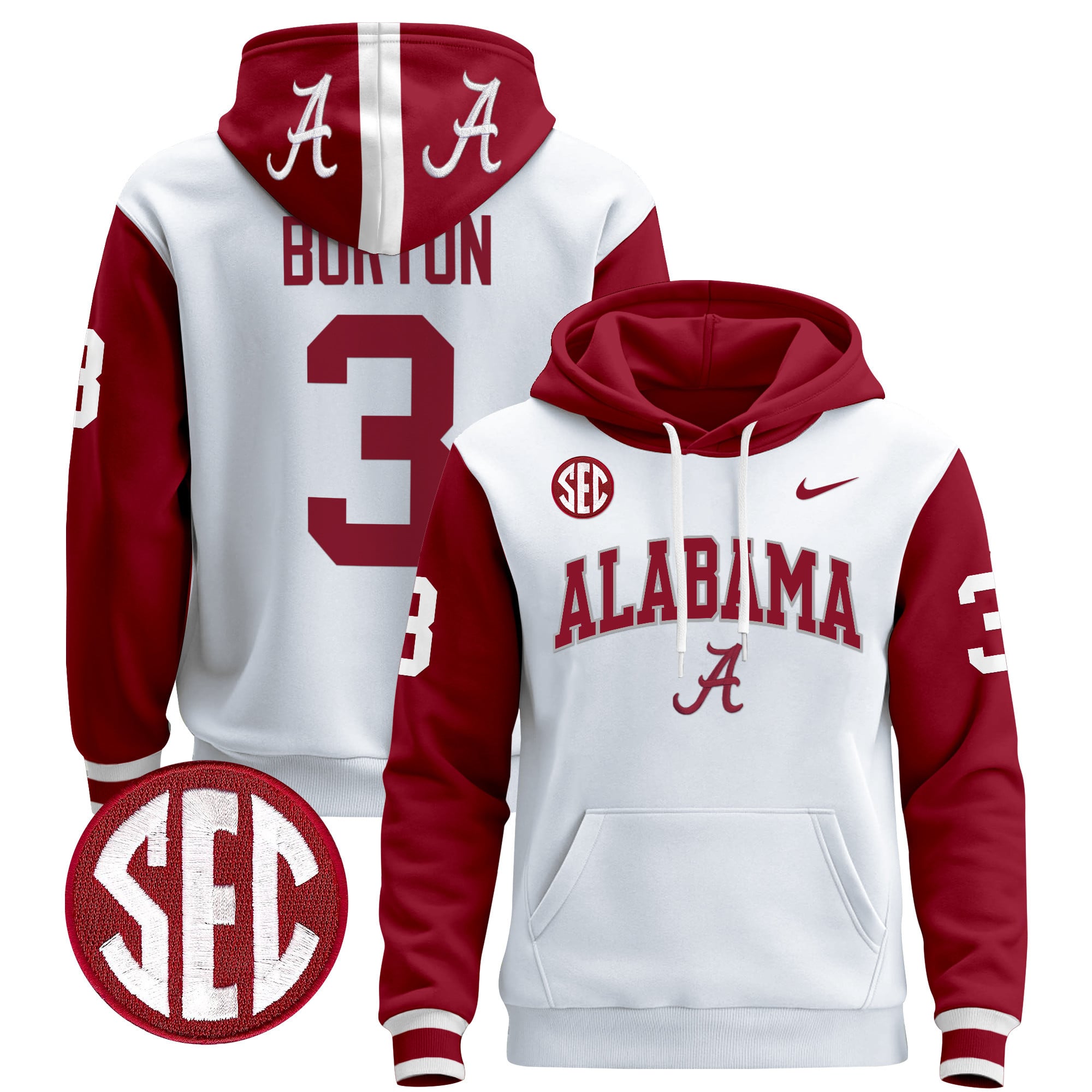 Men's Alabama Crimson Tide 2024 Pullover Hoodie V3