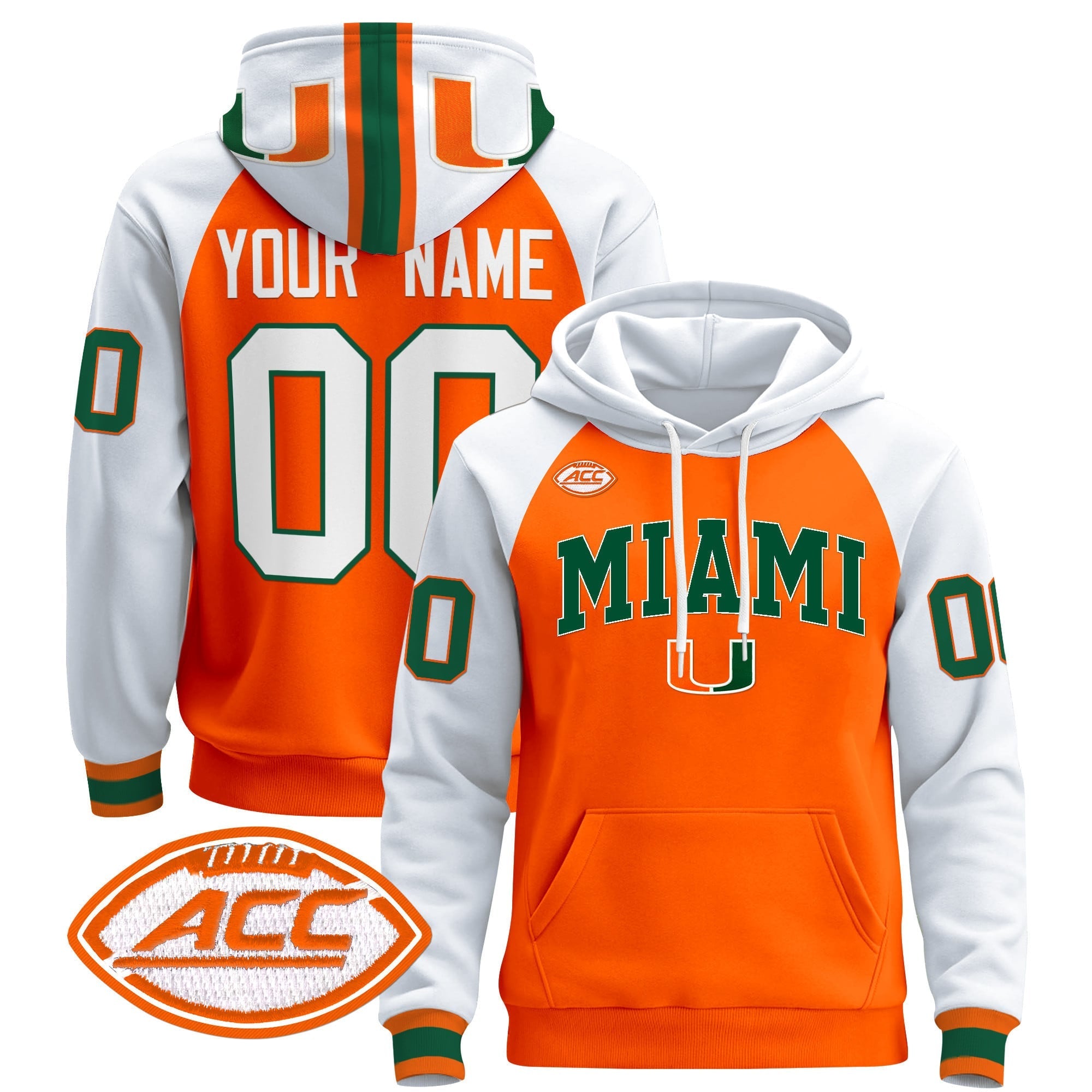 Miami Hurricanes 2024 Custom Pullover Hoodie V2