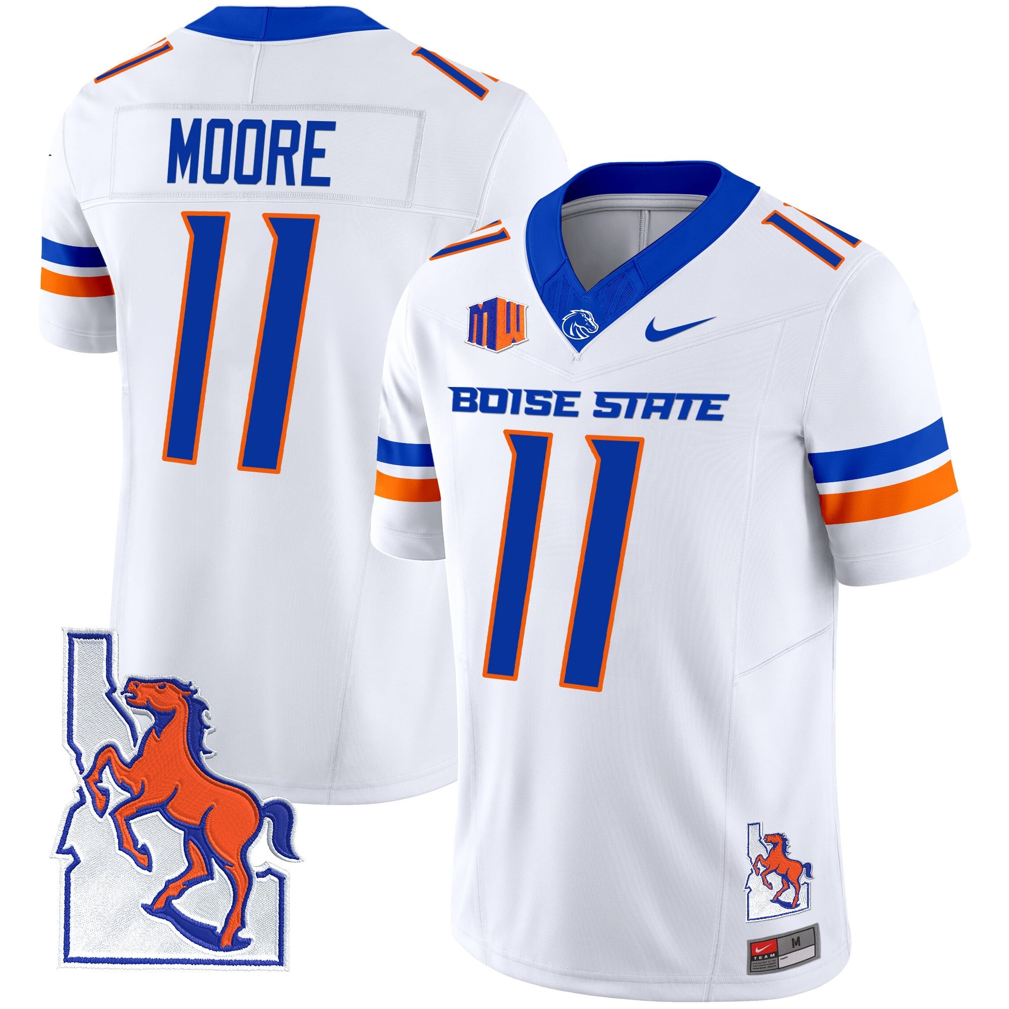 Men's Boise State Broncos 2024 Map Patch Vapor Limited Jersey - All Stitched
